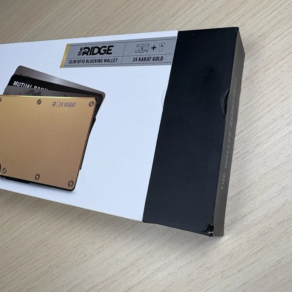 Ridge Wallet Bundle - 24 Karat Gold - NEW!! Cash Strap & Money Clip
